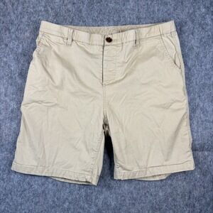 Woof Shorts Men's XL x 7" Inseam Tan Mesh Lined Commando Cotton Stretch